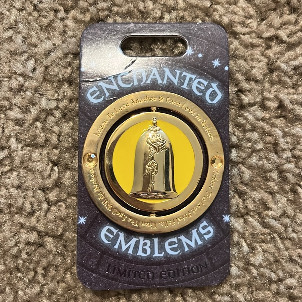 Disney LE Enchanted Emblems Pin Beauty and the Beast